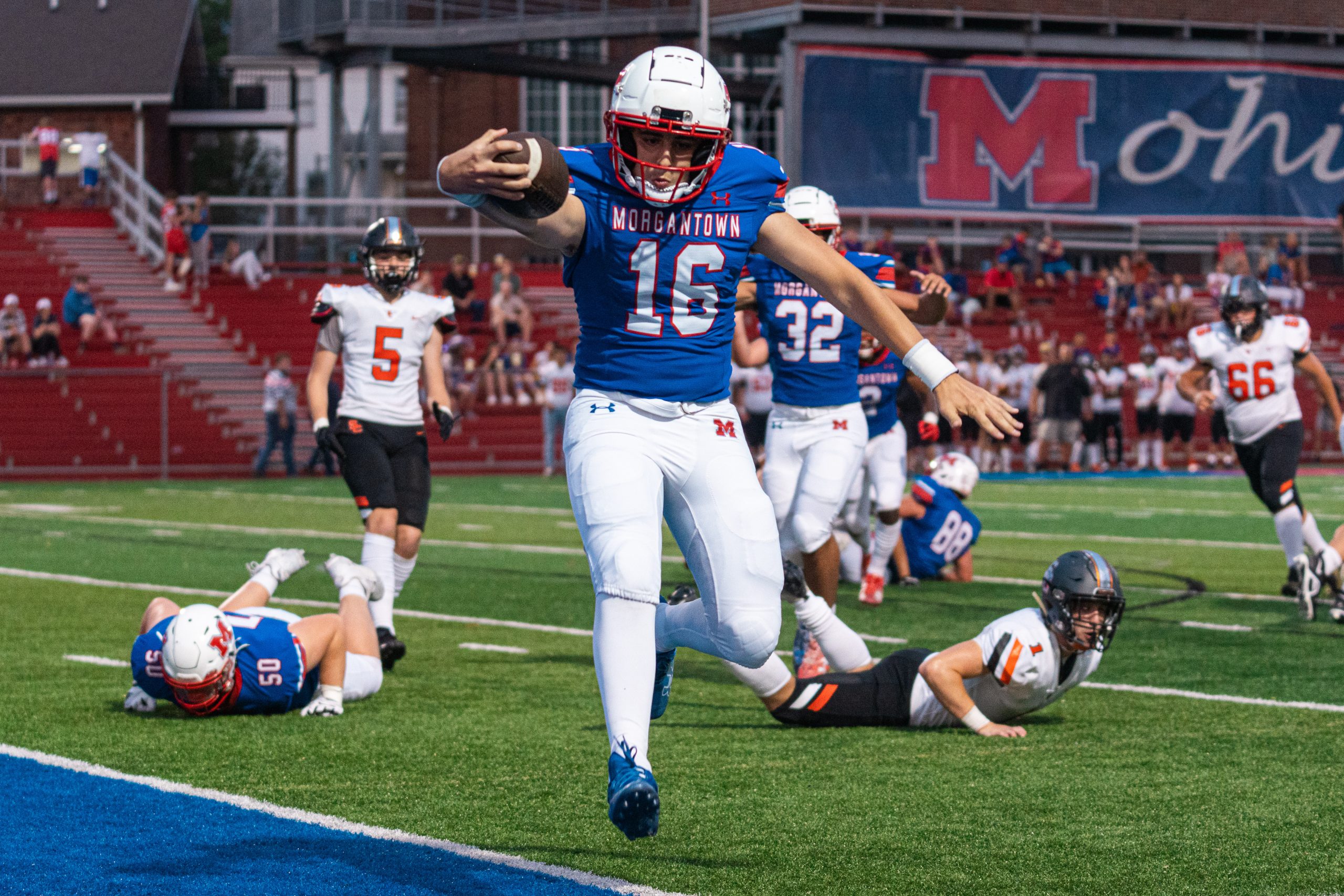 Morgantown dominates South Charleston, 65-0, for season-opening win
